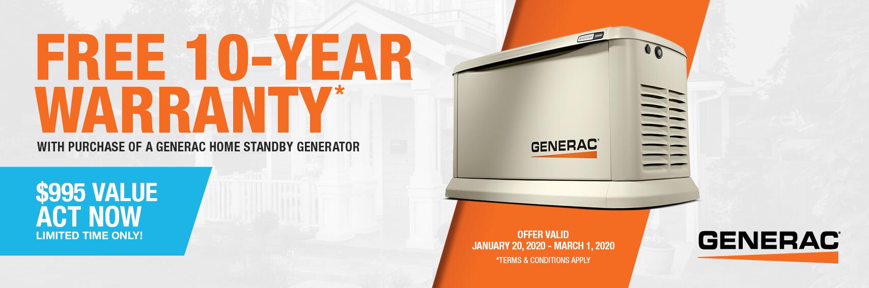 Homestandby Generator Deal | Warranty Offer | Generac Dealer | Lebanon, PA